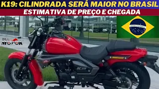 K19 da LIFAN terá cilindrada maior no BRASIL, expectativa de preço e chegada, imagens reais da MOTO.