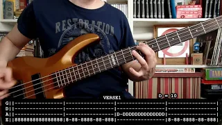 RAMONES - Sheena is a punk rocker (bass cover w/ Tabs) [full HD]