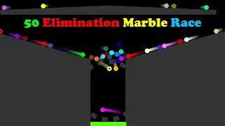 50 Elimination Marble Race in Algodoo