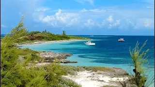 Solo Crossing to Bimini Bahamas Exploring Gun Cay in a Small Crooked PilotHouse Boat