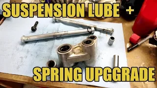 KLR Winter Suspension Lube and Spring Upgrade