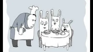 They eat bunny - случай в ресторане!