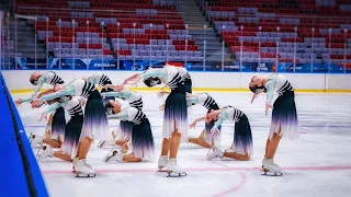 Synchronized skating. KMS FrivolitE, Short program, performance in Kazan 01/27/24 ⛸️