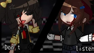 Don't listen |Fnaf | Cassidy and Evan | trend?