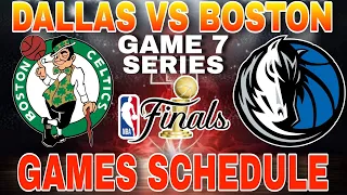 Boston Celtics vs Dallas Mavericks full game series schedule