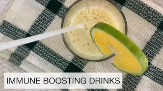 3 homemade drinks to boost your immune system |GINGER DRINK| |LEMON| |PINEAPPLE| |CUCUMBER|