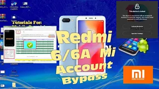 Redmi 6 mi account remove||Redmi 6a mi account remove sp flash tool