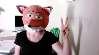 How to make a paper mache fox mask/head