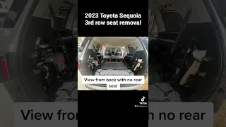 2023 Toyota Sequoia 3rd row seat removal. First publish - perform at your own risk