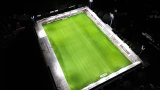 Energieeffiziente Flutlichtanlage im Fußballstadion