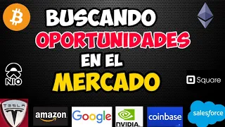 Oportunidades Para Hoy | Continuaremos Cayendo! SHIB, ETH, BTC, AMZN, TSLA, DOCU, NVDA, AMD, NIO