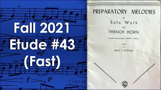 MO All-State Horn Etude No. 43 (Fast)