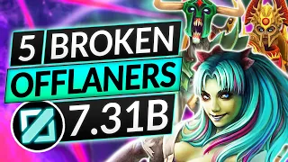Top 5 BEST OFFLANE Heroes of the NEW 7.31B PATCH - BEYOND BROKEN - Dota 2 Guide