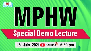 MPHW Special | Demo Lecture | Live @ 6:30 PM on 15th July, 2021