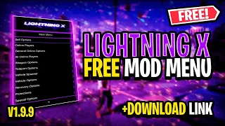 TUTO PRÉSENTATION DU MOD MENU GRATUIT "LIGHTNING" SUR GTA 5 PC ONLINE 2023