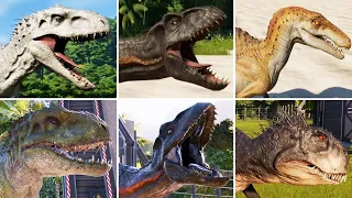 ALL HYBRID DINOSAURS - Jurassic World Evolution & Jurassic World Evolution 2