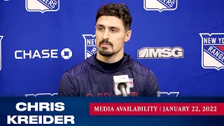 New York Rangers: Chris Kreider Postgame Media Availability | Jan. 22, 2022