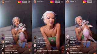 Doja Cat | Introduces us to her new puppies | Instagram Live (Jun 30, 2022)