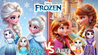 My talking Angela 2 | Frozen | Mothersday | Anna and Elsa and their daughters | cosplay