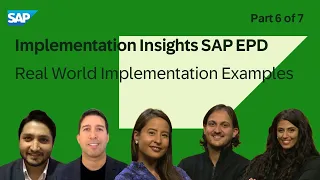 Implementation Insights for SAP EPD Part 6 | Crucial Players in Successful Implementation