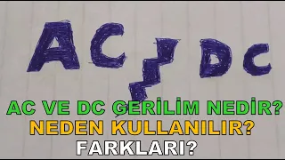 AC ve DC Gerilim Arasındaki Fark Nedir? #ac #dc #gerilim #akım #volt #voltaj #elektrik #elektronik