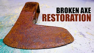 Antique Rusty Axe Restoration