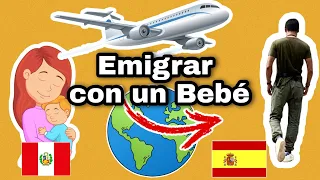 como VIAJAR  con un MENOR DE EDAD  cuando su PADRE esta en otro PAÍS ILEGAL🔴 #emigrar 🇵🇪🇪🇸