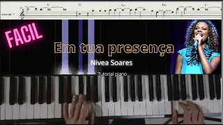 Em tua presença - Nívea Soares (piano tutorial)