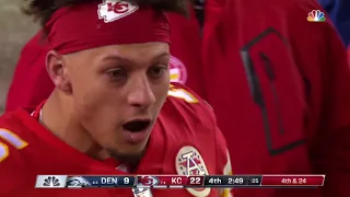 Patrick Mahomes gets called for a false start