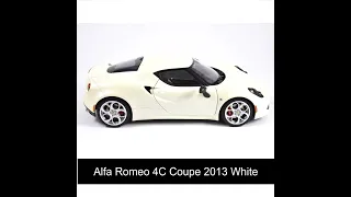 Alfa Romeo 4C Coupe 2013 White AutoArt (1:18)