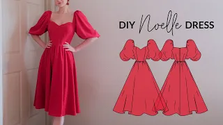 DIY Puff Sleeved Dress + Sewing Pattern