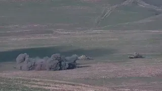 Уничтожение Азербайджанских танков и живой силы. The annihalation of Azerbaijani tanks and manpower