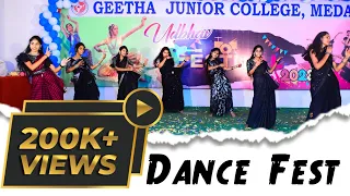 Remix songs Dance Performance by Geeta junior college Medak