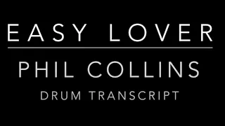 Easy Lover - Phil Collins - Drum transcript DIFFICULTY 2/5 ⭐️