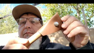 Diy Leather  Spoon knife Sheath