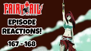 FAIRY TAIL EPISODE REACTIONS!!!  Fairy Tail Episodes 167-168!