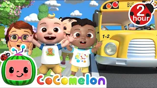 On The Bus With JJ! | CoComelon | 🚌Wheels on the BUS Songs! | 🚌Nursery Rhymes for Kids | 2 Hours+