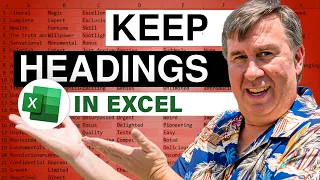 Excel - Master Excel: How to Freeze Rows and Columns for Easy Data Navigation - Episode 968