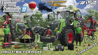 PREAPERING HAY FOR BALING w/FENDTs | Animals on Haut-Beyleron | Farming Simulator 22 | Episode 157