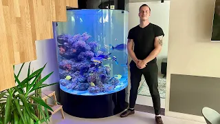 GERMAN REEF TANKS - private 1000 gallon "ACRYLIC COLUMN" reef tank - 3.800 liters