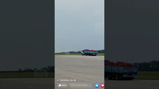 Bulgarian fighter jet MiG-29 almost crashes.