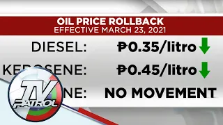 Oil price rollback, ipatutupad simula bukas | TV Patrol