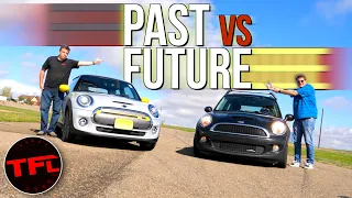 DRAG RACE! Can The New Electric 2020 Mini Cooper SE Beat A Performance-Tuned JCW On The Track?