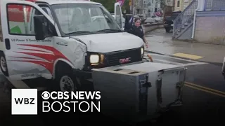 Thieves flee after trying to steal drive-thru ATM from Boston bank