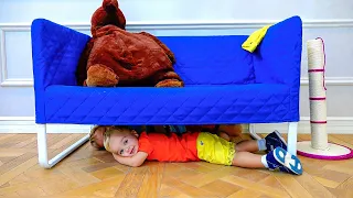Vlad e Niki brincam de esconde-esconde e outras histórias engraçadas para crianças