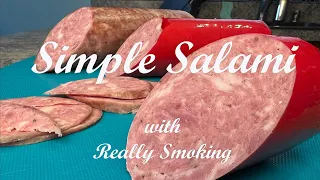 How to make Simple tasty Salami at home with Really Smoking