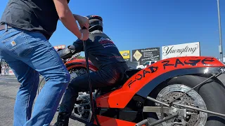 TOP FUEL HARLEY QUALIFYING from ROCKINGHAM’S JIM MCCLURE NATIONALS