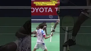 Chirag Shetty🇮🇳Hit Rankireddy Head Opppsss..hahaha🤣🤣🤣#funnybadminton  #chiragshetty #trendingshorts