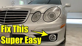 Mercedes fog light replacement W211 E63 AMG