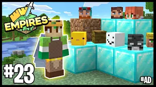 I HAVE THE BIGGEST HEAD COLLECTION!! | Minecraft Empires 1.17 SMP | #23